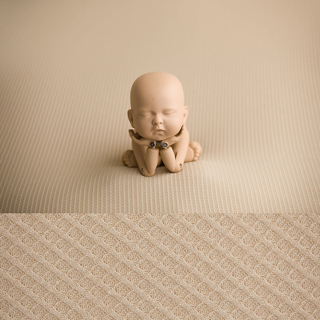 Newborn Fabric Backdrop - Maddy - Tan