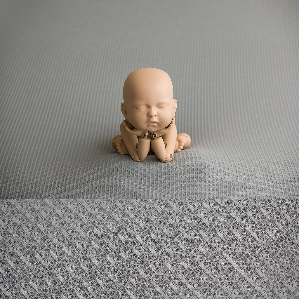 Newborn Fabric Backdrop - Maddy - Grey