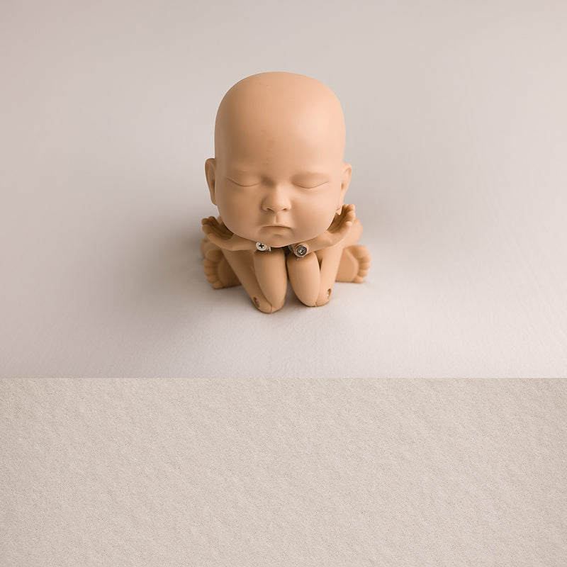 Newborn Fabric Backdrop - Ayden Sueded Jersey - Pale Grey