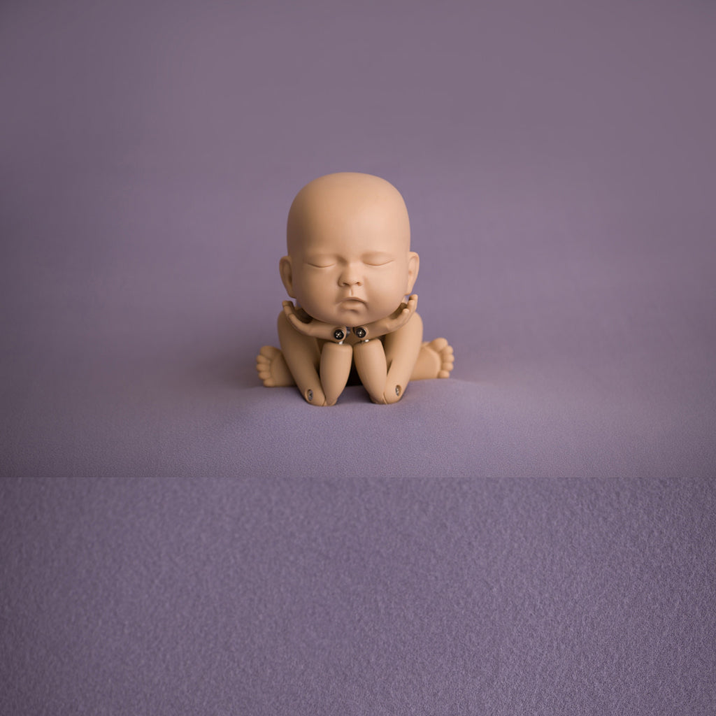 Newborn Fabric Backdrop - Ayden Sueded Jersey - Plum