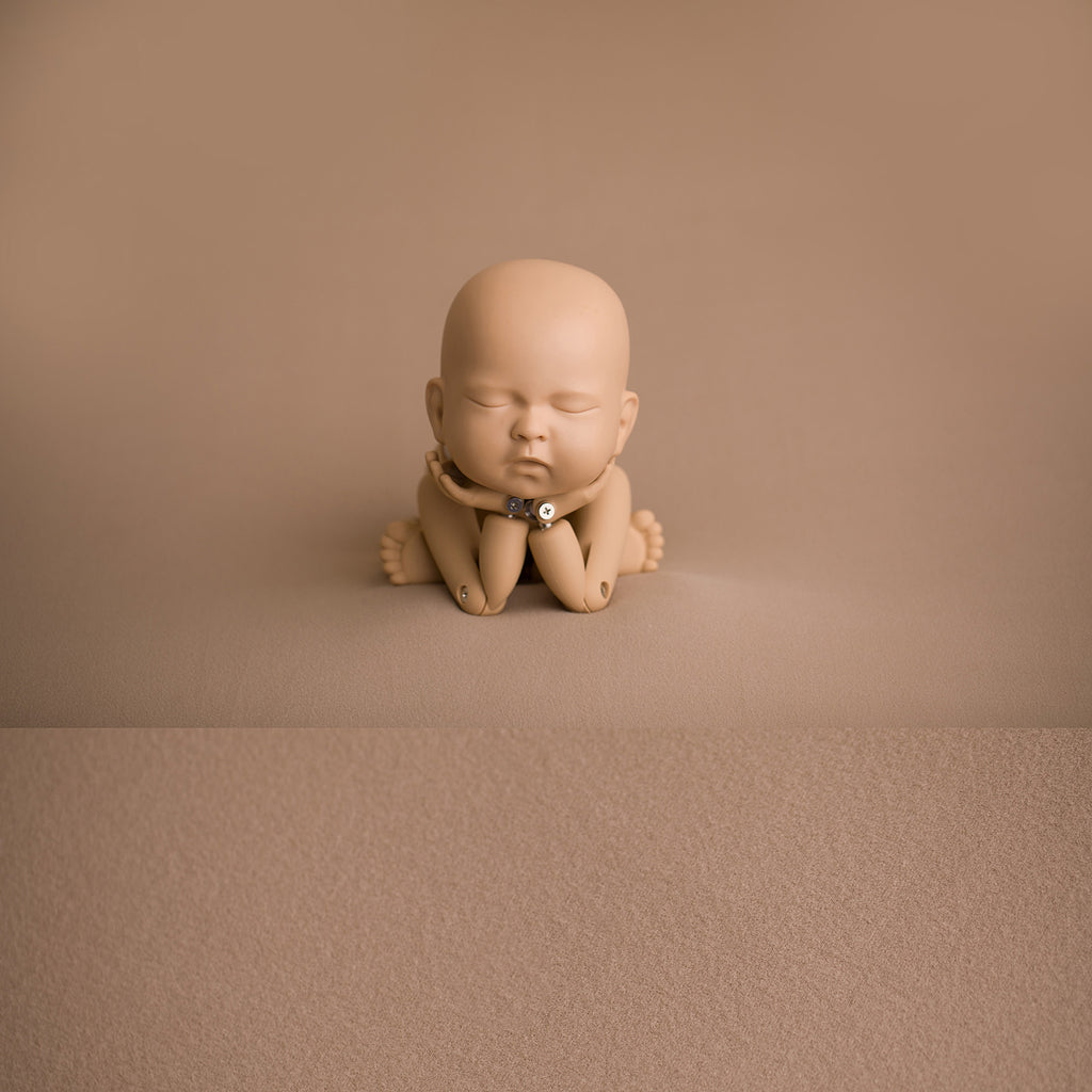 Newborn Fabric Backdrop - Ayden Sueded Jersey - Toffee