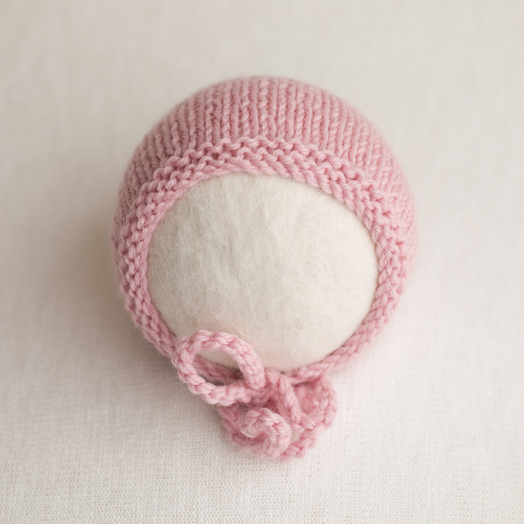 Newborn Knitted Bonnet - Sherbert (106)