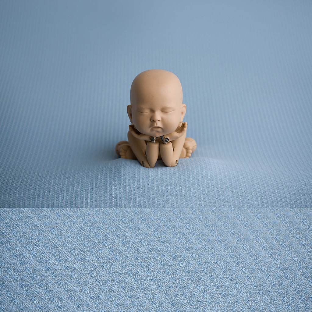 Newborn Fabric Backdrop - Maddy - Mid Blue