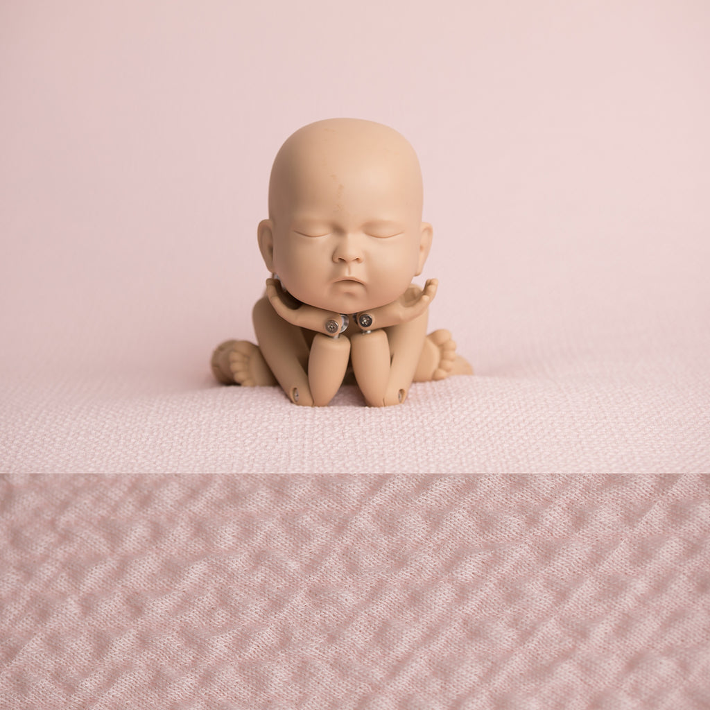 Newborn Fabric Backdrop - Riley - Pale Pink
