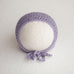 Newborn Knitted Bonnet - Lavender 7163