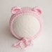 Newborn Knitted Bonnet - Pale Pink (7132)