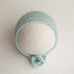 Newborn Knitted Bonnet - Seafoam (7143)