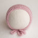 Newborn Knitted Bonnet - Dusty Pink (DM33)