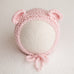 Newborn Knitted Bonnet - Soft Pink 2812