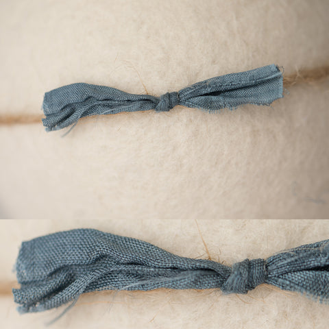 Newborn Headband - Bow - Blue