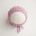 Newborn Knitted Bonnet - Hyacinth