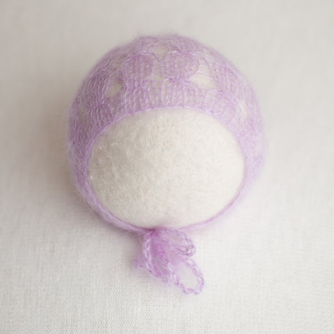 Newborn Kid Silk Bonnet - Hibiscus