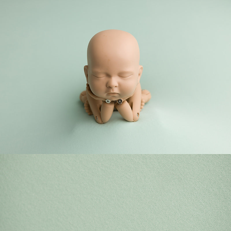 Newborn Fabric Backdrop -  Ayden Sueded Jersey - Mint