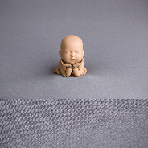Newborn Fabric Backdrop -  Oscar - Blue/Grey