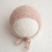 Newborn Knitted Bonnet - Soft Satin