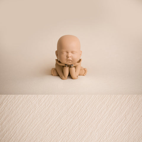 Newborn Fabric Backdrop - Tatum - Cream