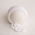 Newborn Knitted Bonnet - Pure White